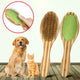 Bamboo Double-Sided Pet Grooming Brush for Dogs & Cats